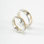 SP000104 – Cặp Nhẫn Cưới Trơn Kim Giữa RG