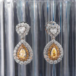 Khuyên Tai Kim Cương Vàng Giọt Nước Khuyên Tai Kim Cương Vàng Giọt Nước