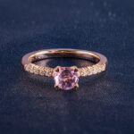 Nhẫn Đá Sapphire Nửa Hàng Kim