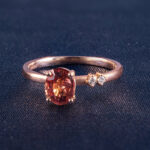 Nhẫn Nữ Đính Đá Đỏ Spinel